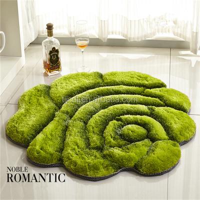 China Anti-slip silk 3D blankets for living room floor carpet for sale