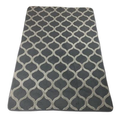 China Factory Customized Embossed FLANNEL MINK RUG Washable for sale