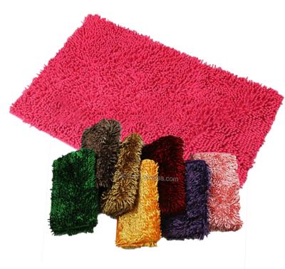 China Simple Colorful Chenille Keset Mandi Chenille Kamar Bath Mat for sale