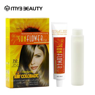 China 100% Coverage Gray Hair OEM Hair Color Cream 2021 Effective Instant Color Revealing Kit for sale