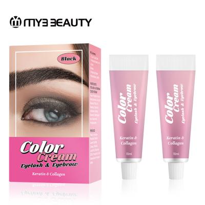 China Private Label Eyebrow Dye Cream Set Lasting Coloring Semi Permanent Eyelash for sale