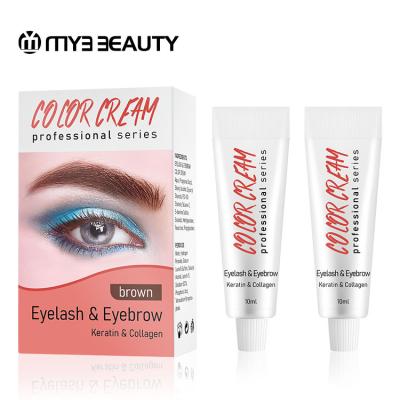 China High Quality Private Label Brown Color Eyebrow Cream Enhancer Long Lasting Coloring and Highlighting Dye Set for Eyebrow for sale