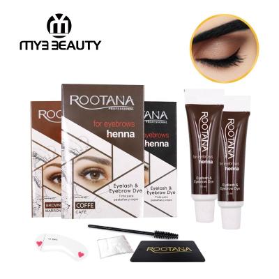 China Long Lasting Tint Gel Henna Cream Eyeshadow High Quality Coloring Eyelash Set Private Label Eyebrow Dye Kit for sale