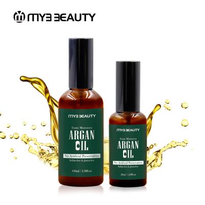 China Make hair straighten OEM private label hair growth oil tratamiento argan oil from Morocco 100ml for sale