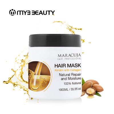 China Hair-Repair OEM Best Natural Repair and Moisture Keratin Collagen Afro Hair Treatment Conditioner Mask Jar for sale