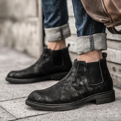 China The Other Wholesale Original High Quality Factory Ankle Boots Chelsea Boots Men Leather Casual Flat Boot for sale