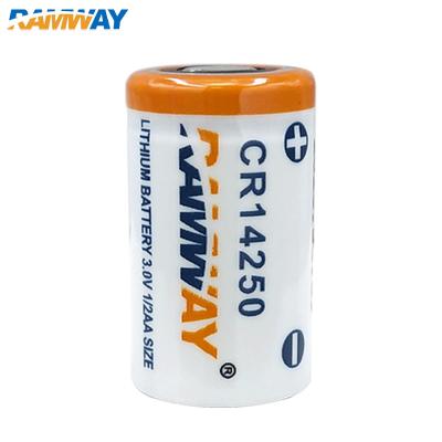 China Toys RAMWAY CR14250 3V 1/2AA 600mAh lithium battery for PLC industrial control encoder automation robot servo control cabinet for sale