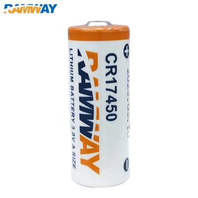 China PLC Servo Industrial Control RAMWAY CR17450 3V 2100mAh Non-Rechargeable Lithium Batteries For Water Meter Smoke Detector Compass Smart Direction Indicator for sale