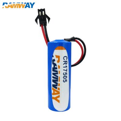 China Mobile Gas Meter Wireless Appliance Asset Track RAMWAY CR17505 3V 2500mAh Primary Lithium Battery Add Pins or Plugs for Gas Meter Wireless Appliance Mobile Asset Track for sale