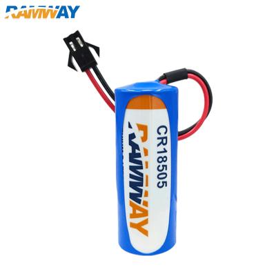 China GPS Sensor Meters RAMWAY CR18505 Size One 3V 3000mAh Non-Rechargeable Lithium Battery For GPS Sensor Meters for sale