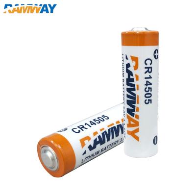 China Toys Customized CR14505 3V AA Size 1500mAh LiMnO2 Primary Non-Rechargeable Lithium Battery For Meters for sale