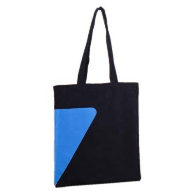 China 2022 Customized Reusable Accept Grocery Tote Bag Shopping Bag Canvas Large Black Reusable Cotton Eco Bag for sale