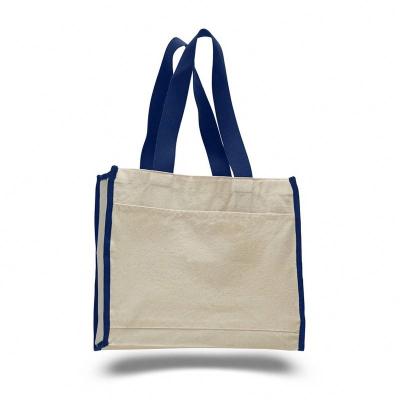 China Reusable High Quality Cotton Canvas Tote Bag, Standard Size Cotton Canvas Tote Bag for sale