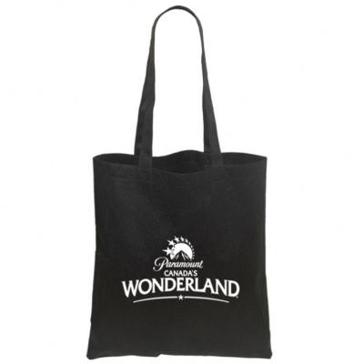 China New Reusable Custom Logo Printed Promotional Black PP Non Woven Bag Reusable Carry Tote Shopping Non Woven Bag for sale