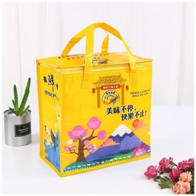 China Reusable Factory Direct Logo Printed Wine Can Bottle Customized Reusable Insulated Lunch Cooler Tote Bag for sale