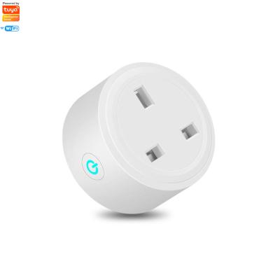 China Wifi Tuya Smart Life UK Standard Amazon Alexa Wall Socket Smart Wireless Mini Electrical WiFi Smart Socket for sale