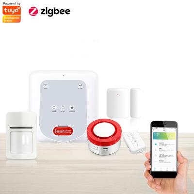 China E-starri Tuya GSM+WiFi Zigbee Smart Home Security Remote Control Alarm System GSM Home Security Wireless Burglar Alarm System Devices for sale