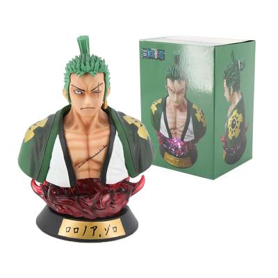 China Cartoon Toy 16cm Sanji Roronoa Zoro With Light Anime Toys Anime Zoro One Piece Figure for sale