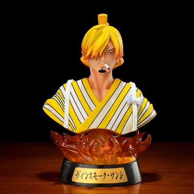 China Cartoon Toy 16cm Sanji Roronoa Zoro Monkey D Luffy Toys With Zoro Light Figure Anime One Piece Anime for sale