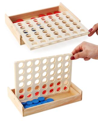 China High Quality Wooden Material Eco-friendly Board Game 3 To 8 Years For Kids Connect Four Educational Game Outdoor Toy Kids Toys for sale