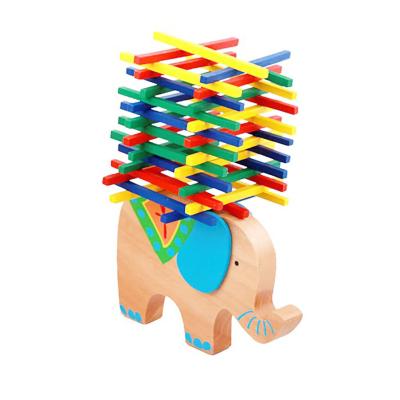 China DIY TOY Cute Cartoon Beech Children Educational Toys Balance Wooden Toys Elephant Camel for sale