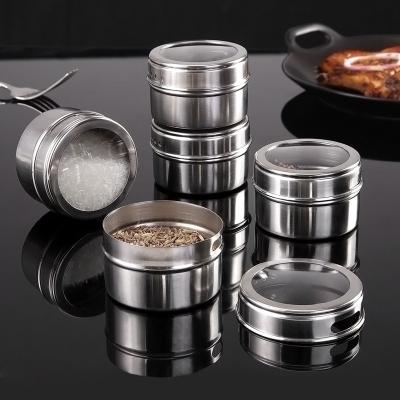 China China Factory Single Viable Magnetic Spice Rack Table Top Rack Condiment Jar Magnetic Spice Cans for sale