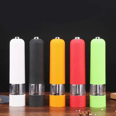 China Viable Electric Salt and Pepper Grinder Set with LED Light Battery Operated for sale