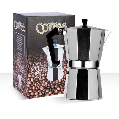 China Stovetop Espresso Italiano Mocha Maker Italian Coffee Stovetop Espresso Greca Top Aluminum Coffee Maker for sale