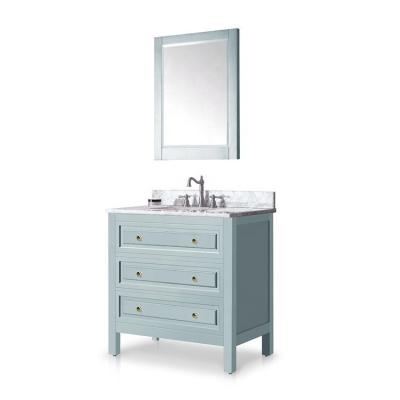 China Modern Factory Cheap Floor Mounted Antique MDF Cabinet Bathroom Cabinet Vanity for sale