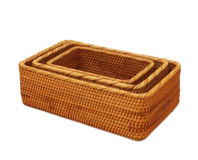 China Traditional rattan storage basket for sale