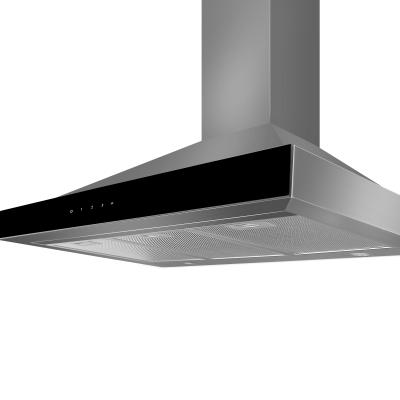 China Tower Shape Commercial Cooker Hood With 600mm Touch Control for sale