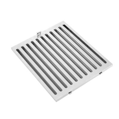 China Commercial Cooker Hood Parts Filters Replacement Kitchen Grease Filters Stainless Steel Hood Baffle Filters Kitchen Range for sale