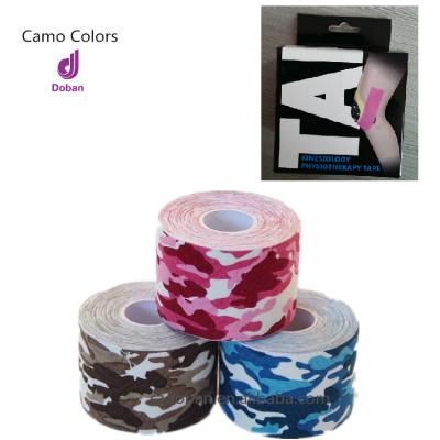 China 97% Cotton+3% Spandex Wholesales Running Fast Delivery Therapy Kinesiology Tape 144Rolls Mixed Camouflage Patterns for sale