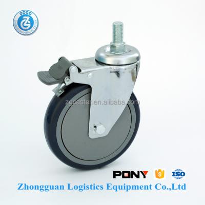 China medical caster zogo 8746-813G 6 inch design useful medical stretcher hospital trolley caster wheel factory for sale