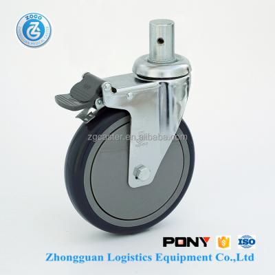 China zogo 8786-813G-8 28mm Stem Medical Caster Wheels Medical Caster Wheel Trolley Caster Caster Factory for sale