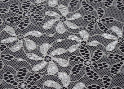 China 90% Nylon + 10% Spandex Flower Elastic Lace Fabric For Nightwear CY-LW0795 for sale