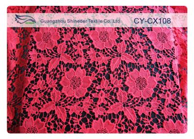 China Fashion Underwear Embroidered Nylon Cotton Lace Fabric / Knitted Lace Fabric for sale