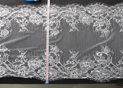 China Fashion White Dress Eyelash Lace Trim With 43cm Width CY-HB3211 for sale