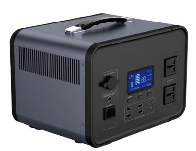 China Outdoor Solar Powered External Battery Storage Power Supply 220v Large Capacity Lithium Iron Phosphate Emergency Power Supply 12v for sale