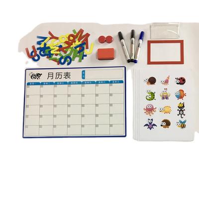 China Industrial Magnet Magnetic Dry Erase Monthly Calendar For Fridge for sale