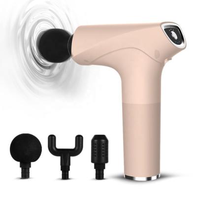 China Amazon Hot Sale Mini Body Massage Gun PM19 Gym Portable Muscle Cloth Vibration Massage Gun For Fatigue Relief for sale