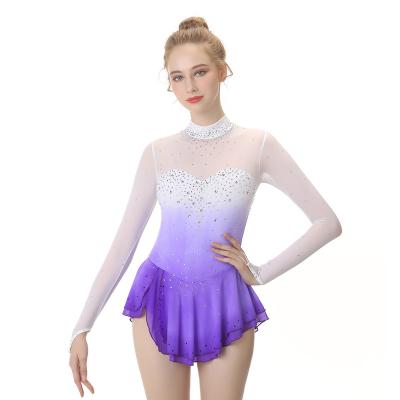 China Breathable Figure Skating Dress Women's Ice Skating Dress Red Competition Skating Wear Classic Fashion Ice Skating Figure Skating for sale