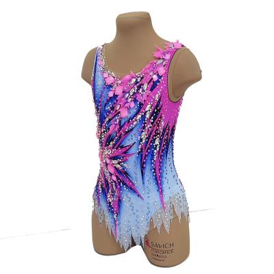 China Dresses Figure Skating Dress Girls Sleeve Rhinestones Skirt Spandex Dance Costumes Sexy Ice Skating Dress for sale