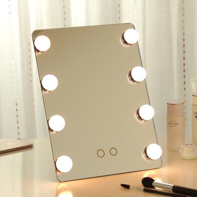 China Popular Hollywood LED Bulb Enlargement Makeup With LED Lights for sale