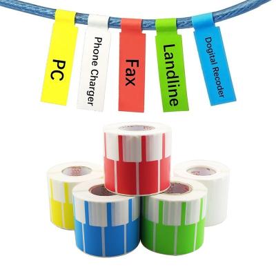 China OEM PVC Waterproof Stain Supply Waterproof Self Adhesive Electrical Cable Label Stickers for sale