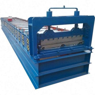 China Building Material Shops Automatic Metal Roofing Panel Sheet Self Clip Lock Galvanized Self Lock Steel Joint Hidden Roll Forming Machine Product for sale