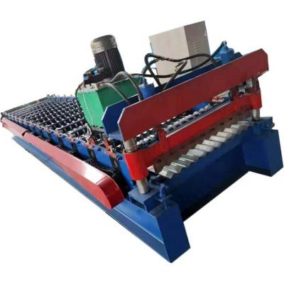 China Building Material Shops Metal Roofing Galvanized Aluminum Corrugated Steel Sheet Making Machine Colored Steel Wall Roof Panel Cold Roll Forming Machine for sale