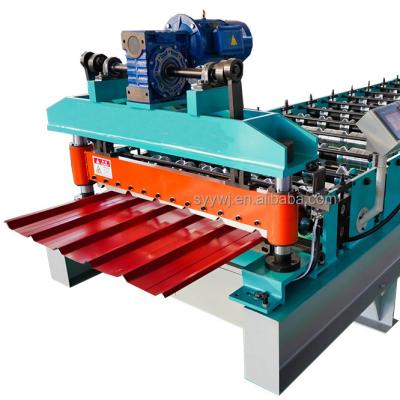 China Building Material Shops Automatic Wall / Roof / Door Panel Roll Forming Machine Professional Manufacturer for sale