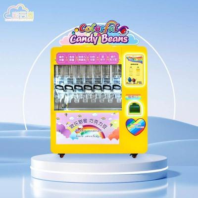 China Coin Mechanism Candy Dispenser Vending Machine With Security Lock And Key for sale