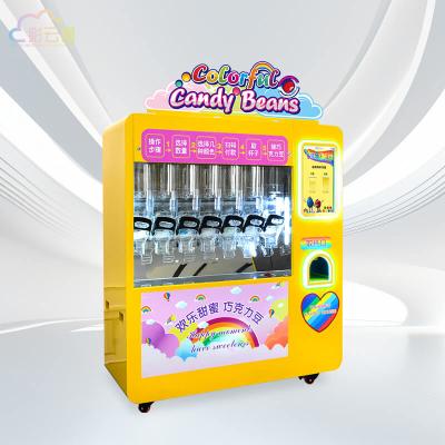 China Caiyunjuan Gravity Fed Candy Bean Vending Machine Floor Standing Customized Color for sale